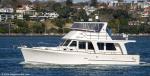 ID 14723 ALLURE - a local motor cruiser passing outbound to the Hauraki Gulf.